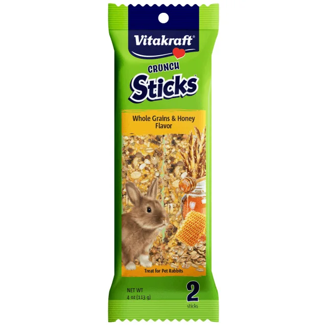 Vitakraft Crunch Sticks for Rabbits - Whole Grains & Honey 113g