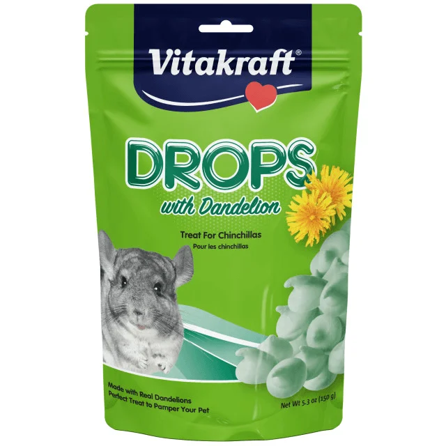 Vitakraft Drops for Chinchillas - Dandelion 5.3oz