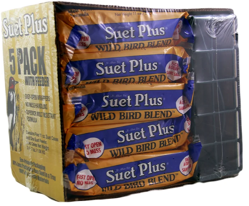 Wildlife Sciences Suet Plus 5-Pack w/ Feeder