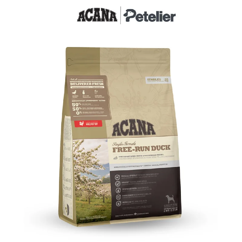 Acana Free-Run Duck Dog 2kg Dry Premium Food, All Natural Biologically-Approriate