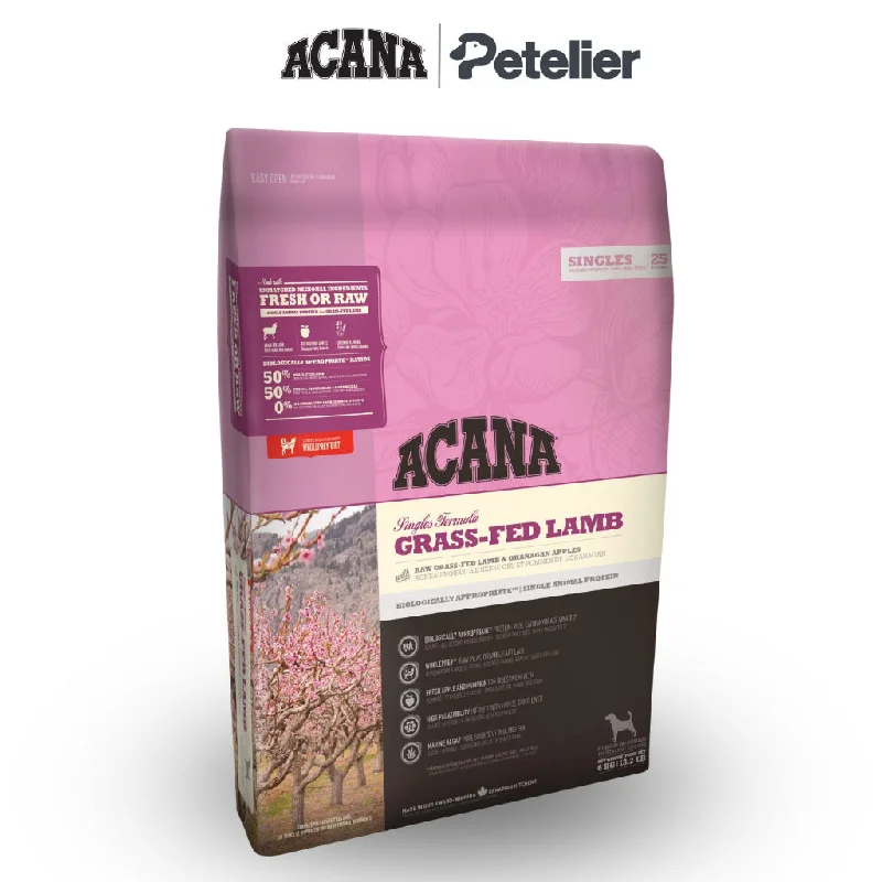 Acana Grass-Fed Lamb Dog 11.4kg Dry Premium Food, All Natural Biologically-Approriate