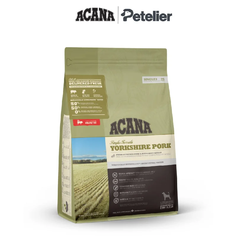 Acana Yorkshire Pork Dog 2kg Dry Premium Food, All Natural Biologically-Approriate