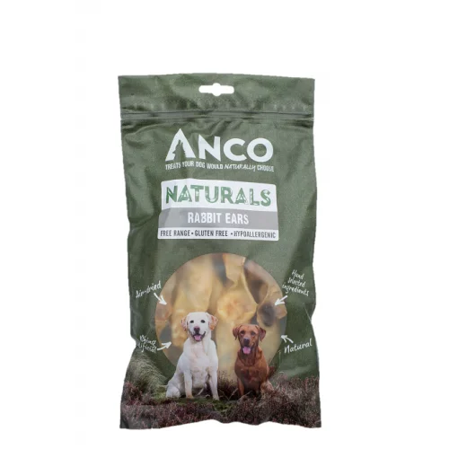 Anco Naturals Rabbit Ears(natural) Dog chews 100g