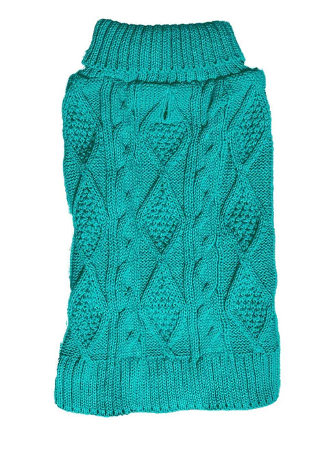 Sontos - Cable Knit Jumper - Aqua - Med