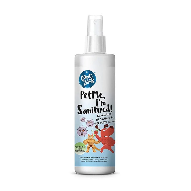 Captain Zack Pet Sanitizer-PetMe, I’m Sanitized!