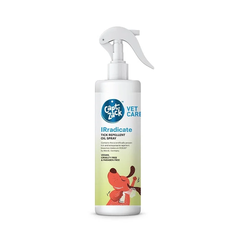 Captain Zack Vet Care - IRradicate Tick Repellent Oil Spray for Dogs