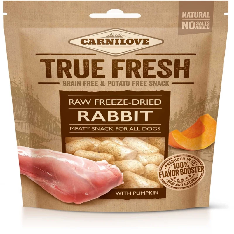 CARNILOVE True Fresh, kunićevina s bundevom, prirodna sirova poslastica, 40g