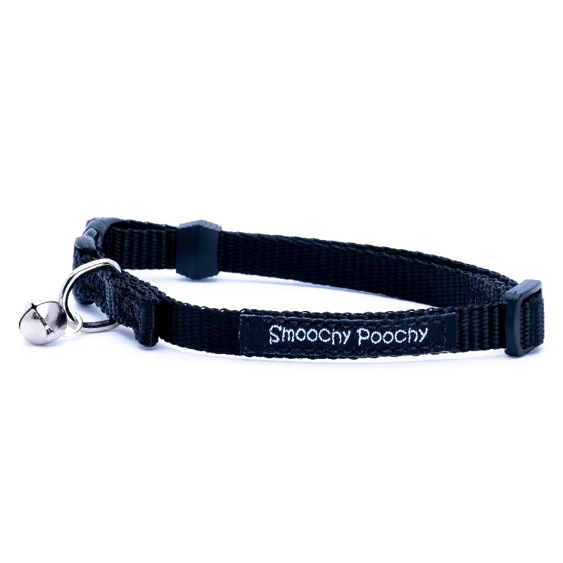 Breakaway Nylon Collar with Bell - Black