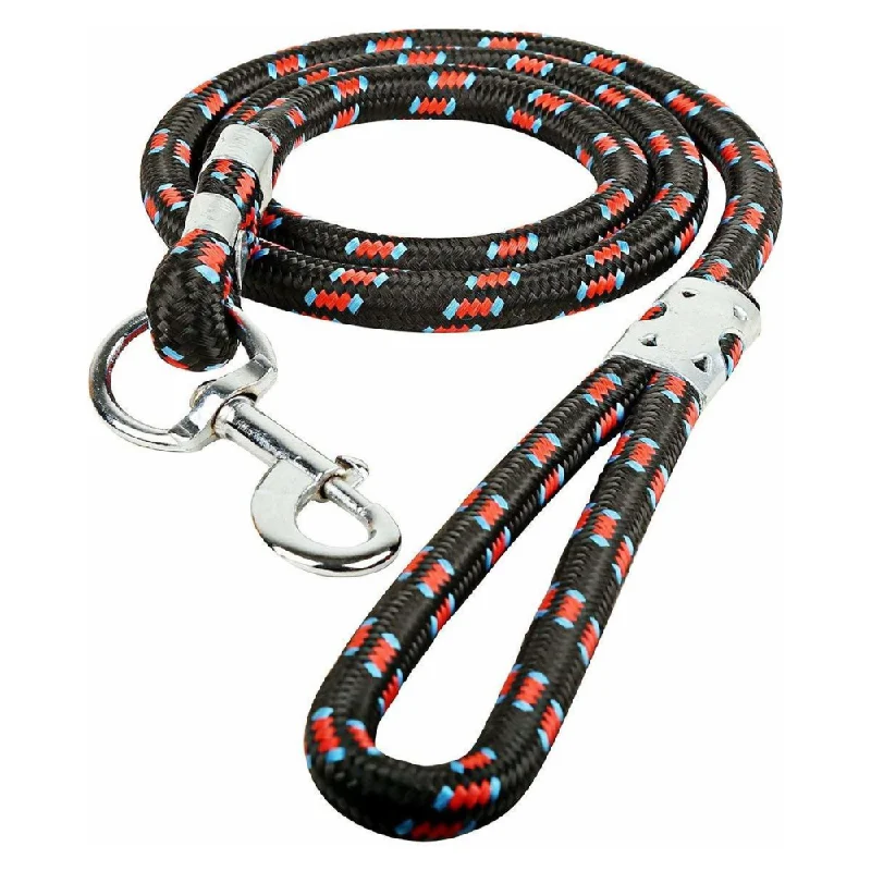 Chullbull Strong Rope Cord Leash for Dogs (Black)