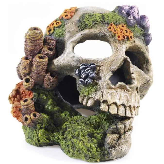 Classic Aerating Skull Aquatic Ornament