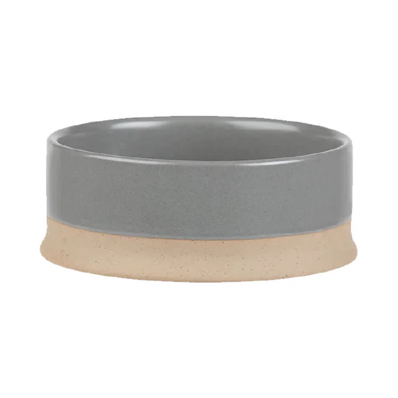 SCRUFFS Scandi Ceramic Water Bowl, Grey