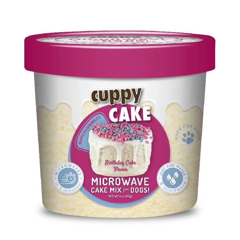 Cuppy Cake Microwave Cake in A Cup for Dogs Birthday Cake Flavored with Pupfetti Sprinkles