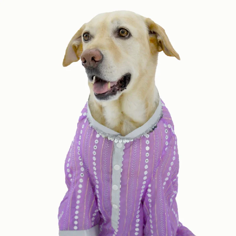 Dogobow Mirror Kurta for Dogs (Lilac)