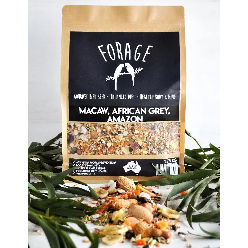 Forage Macaw African Grey and Amazon Gourmet Bird Seed 1.75kg