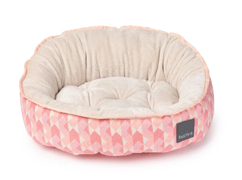 FuzzYard Pink Lemonade Reversible Dog Bed