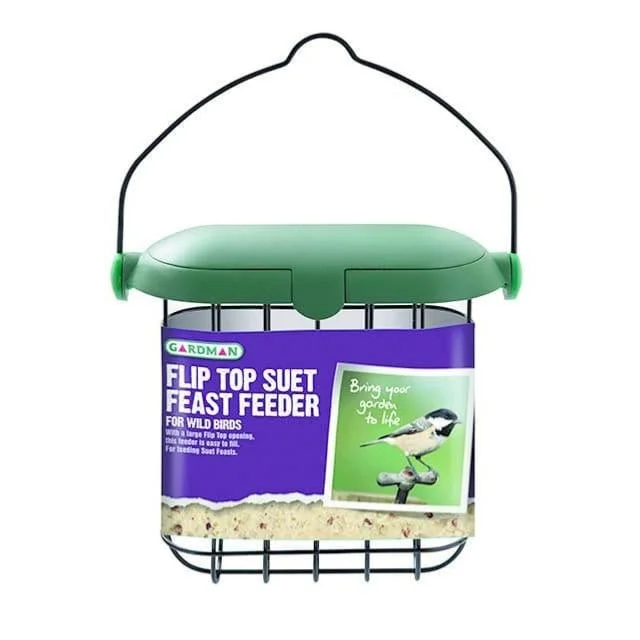 Gardman | Wild Bird Feeding | Flip Top Suet Feast Feeder