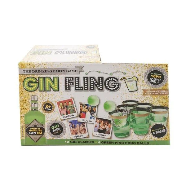 Gin Fling Drinking Party Game