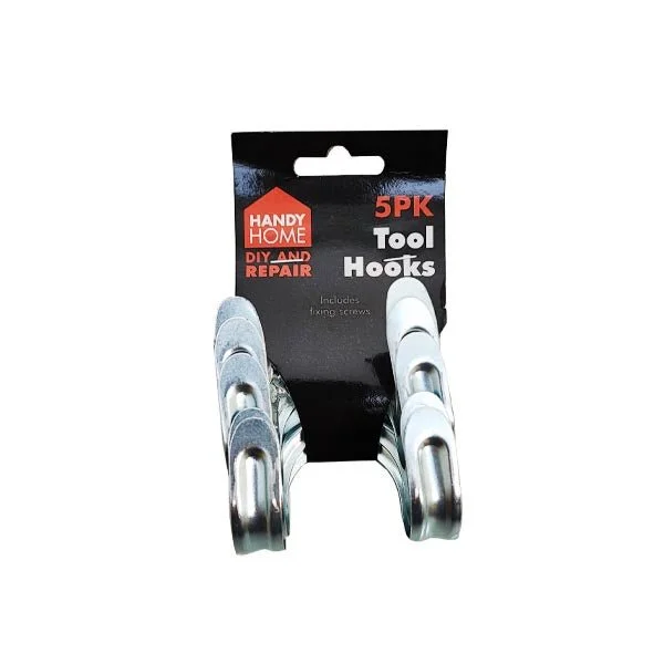 Handy Home Tool Hooks 5 Pack