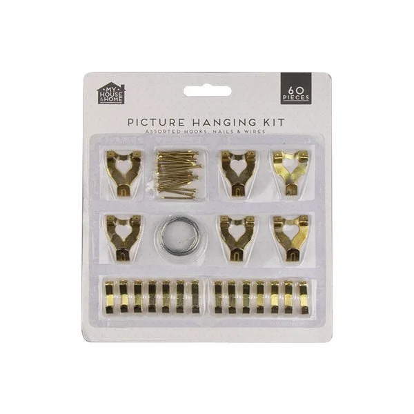 House & Home Picture Hanging Kit 60 Pce