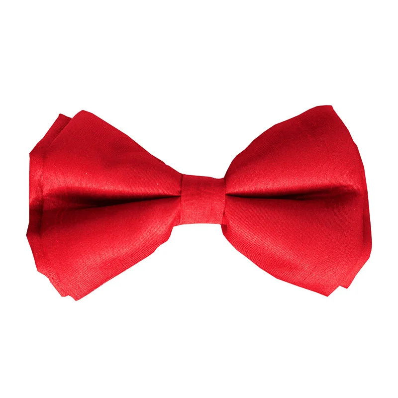 Lana Paws Adjustable Silk Dog Bowtie, Cherry Red