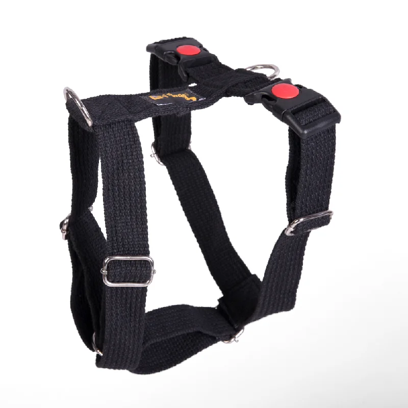 Let's Wag H Harness for Dogs (Black)