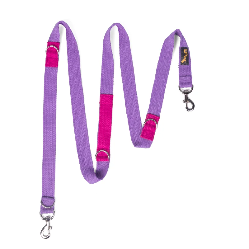 Let's Wag Multi Purpose Leash for Dogs (Purple)