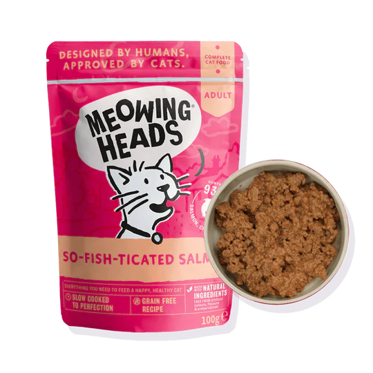 Meowing Heads - So fish ticated Salmon wet food - 100g