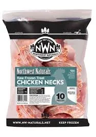 Northwest Naturals Frozen Raw Neck Chews - Chicken Necks 10pk 1.5lb Bag