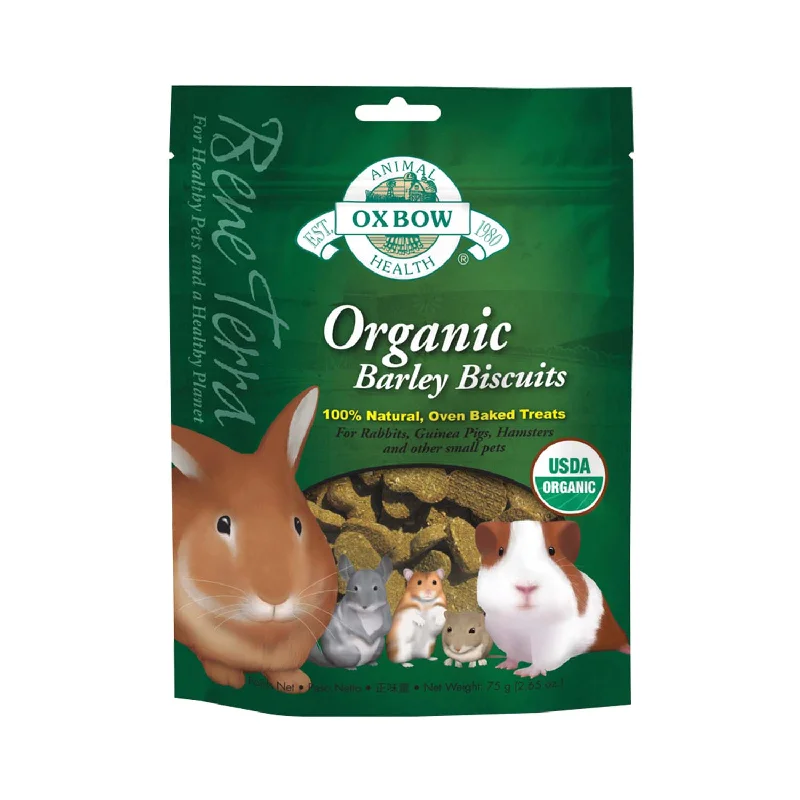 Oxbow Organic Barley Biscuits Small Pet Treats