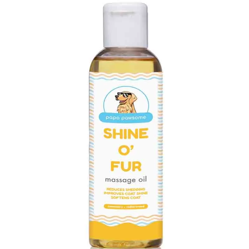 Papa Pawsome Shine O' Fur Massage Oil for Dog