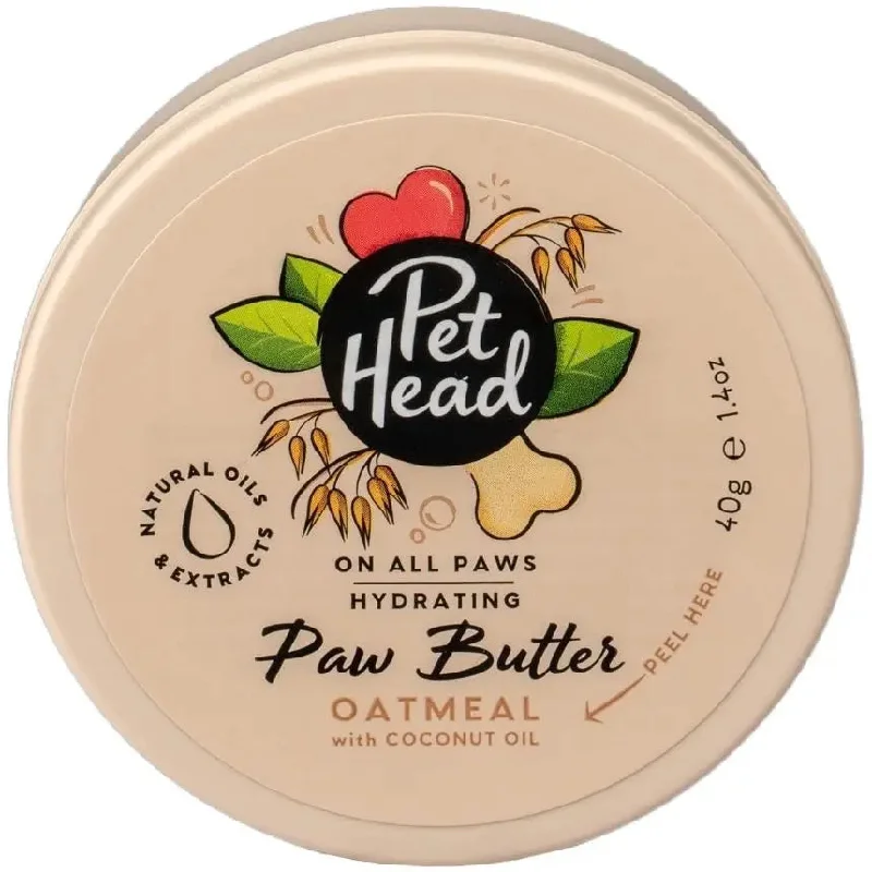 Pet Head Hydrating Paw Butter for Dogs Oatmeal with Coconut Oil