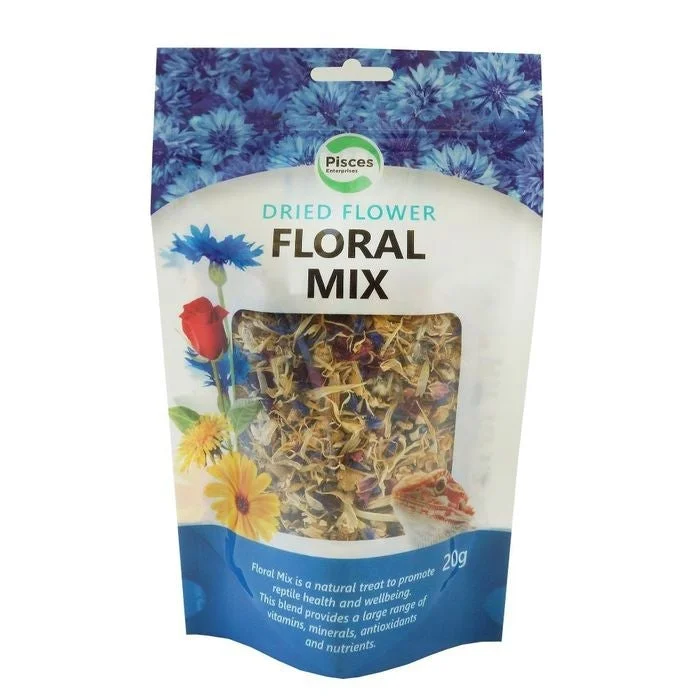 Pisces Dried Floral Mix for Reptiles 20g