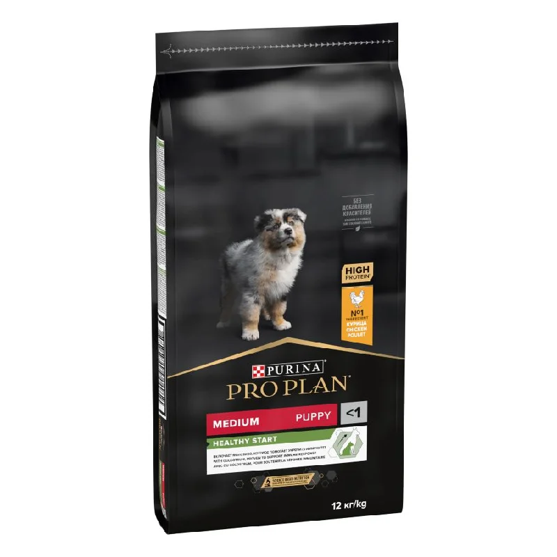 PRO PLAN PUPPY Medium, Opti Start, bogato piletinom, 12kg