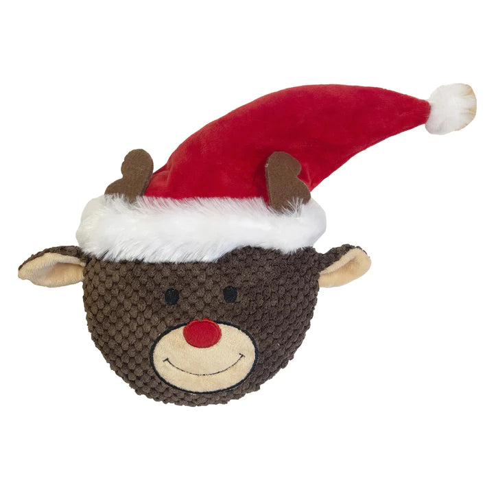 Happy Pet - Holly Robin - Reindeer Flattie Squeaker