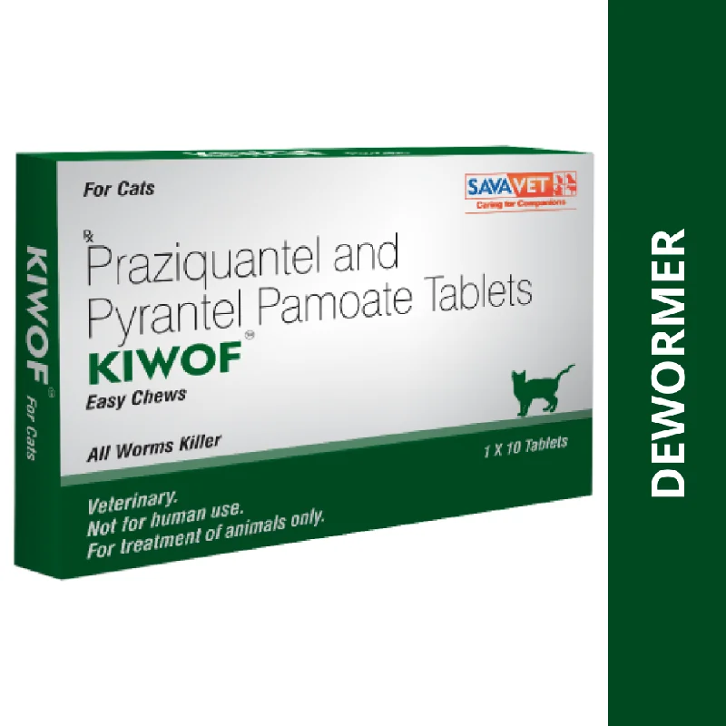 Savavet Kiwof Cat Deworming Tablet (1 Strip | 10 tablets)