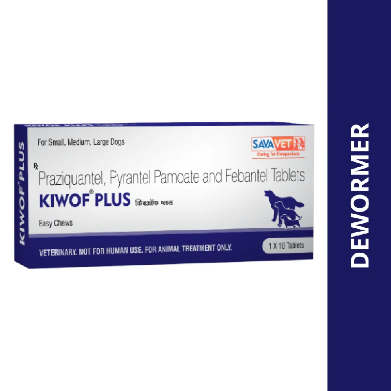 Savavet Kiwof Plus Dog Deworming Tablet (1 Strip | 10 tablets)