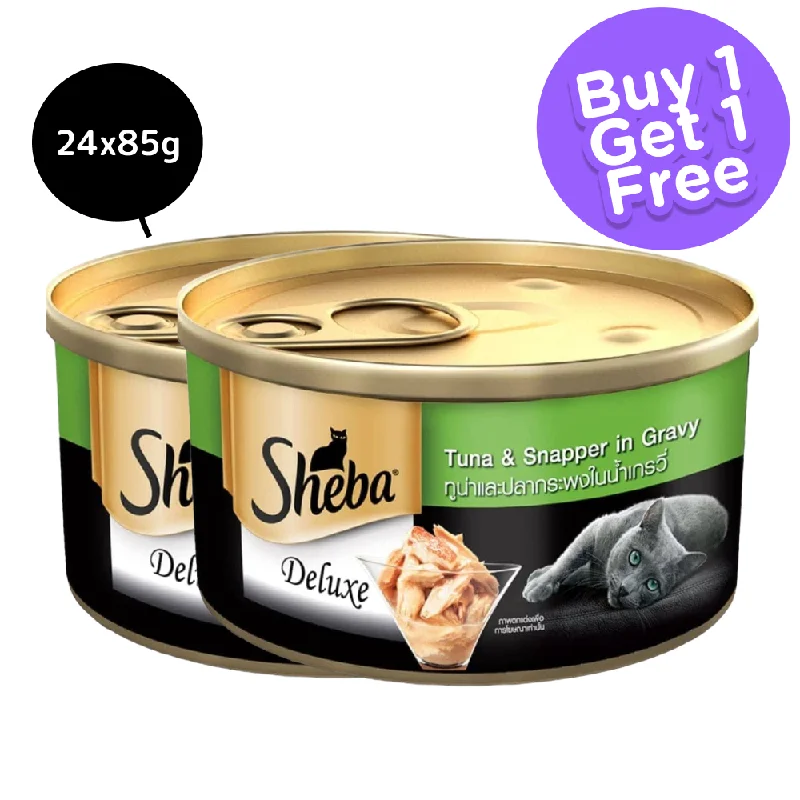 Sheba Complete Nutrition Tuna White Meat & Snapper In Gravy Cat Wet Food (Limited Shelf Life) (Buy 1 Get 1)