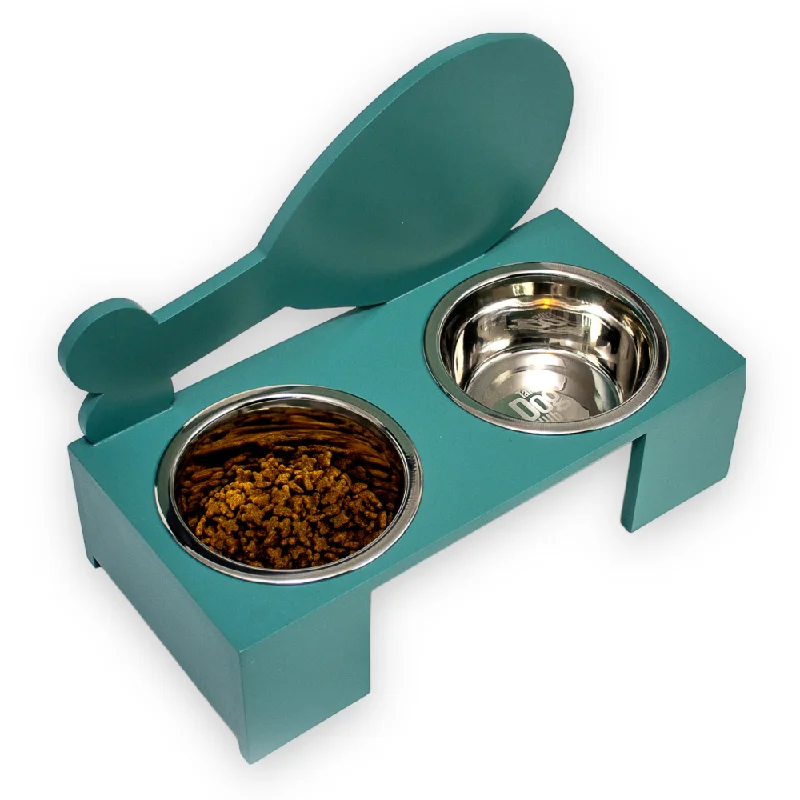 Talking Dog Club Chicken Leg Doggy Bowl Diners for Dogs (Green)