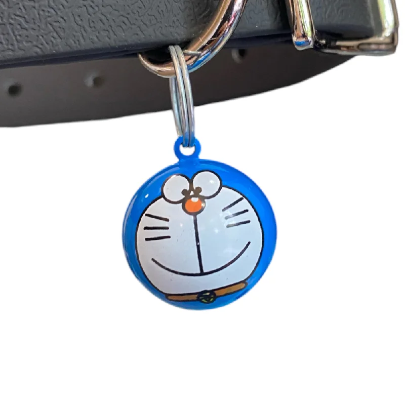 Talking Dog Club Doraemon Cartoon Collar Bell For Cats & Dogs (Blue)