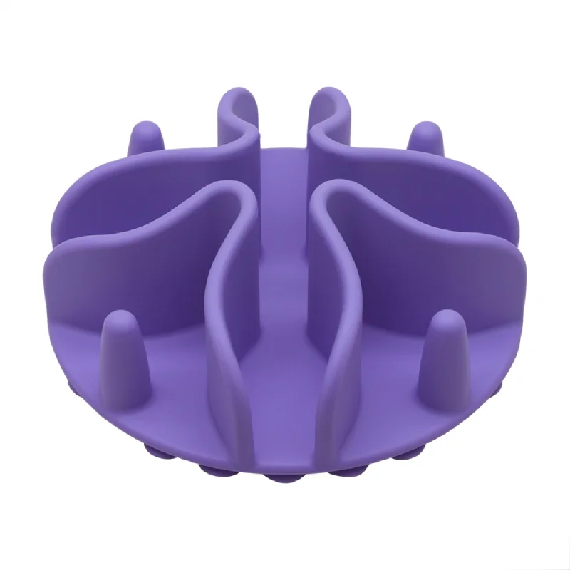 Talking Dog Club Slow Feeder Bowl Attachment for Dogs and Cats (Purple)