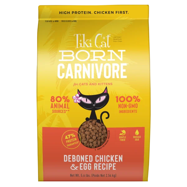 TIKI CAT Born Carnivore Chicken & Egg, 2.54kg (5.6lb)