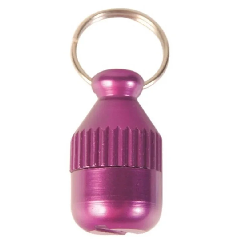 Trixie | Purple Metal ID Tube | Dog & Cat Identification Tag | Personalise at Home with Included Write On Contact Slip