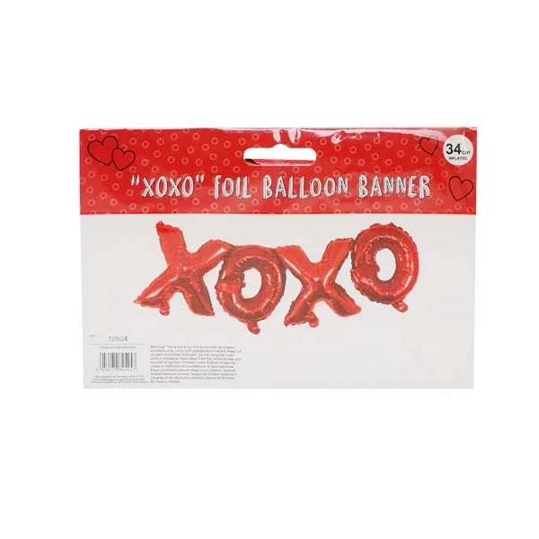 Xoxo Foil Balloon Banner 34cm