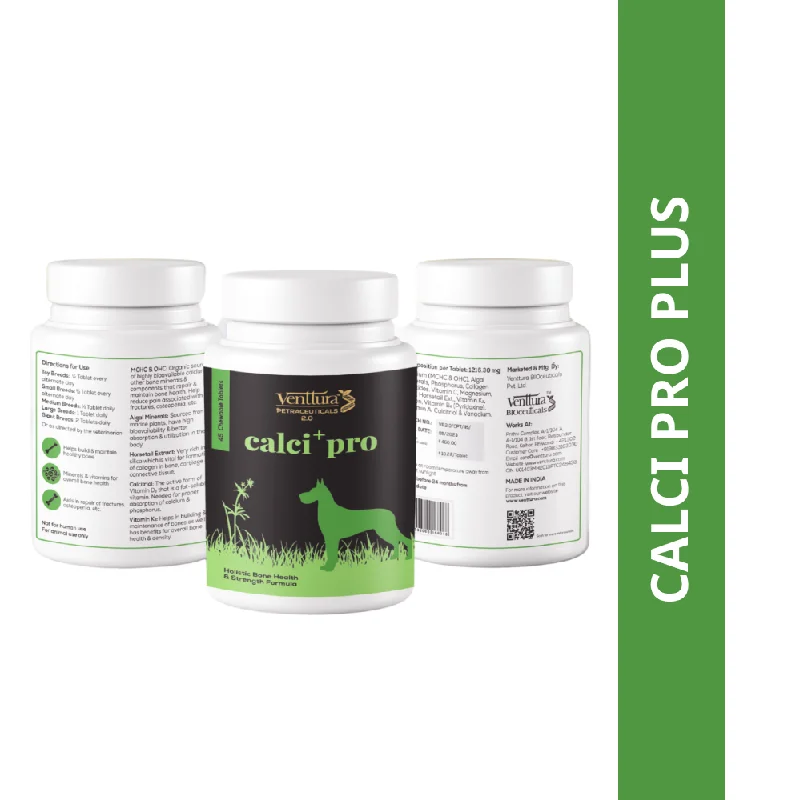 Venttura Calci Pro Plus Chewable Calcium Supplement Tablets for Dogs