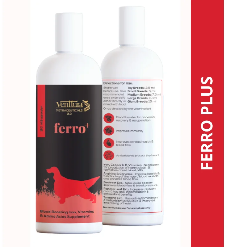 Venttura Ferro Plus Iron Supplements Syrup for Dogs