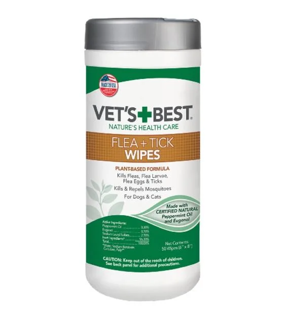 Vet's Best Flea + Tick Dog Wipes