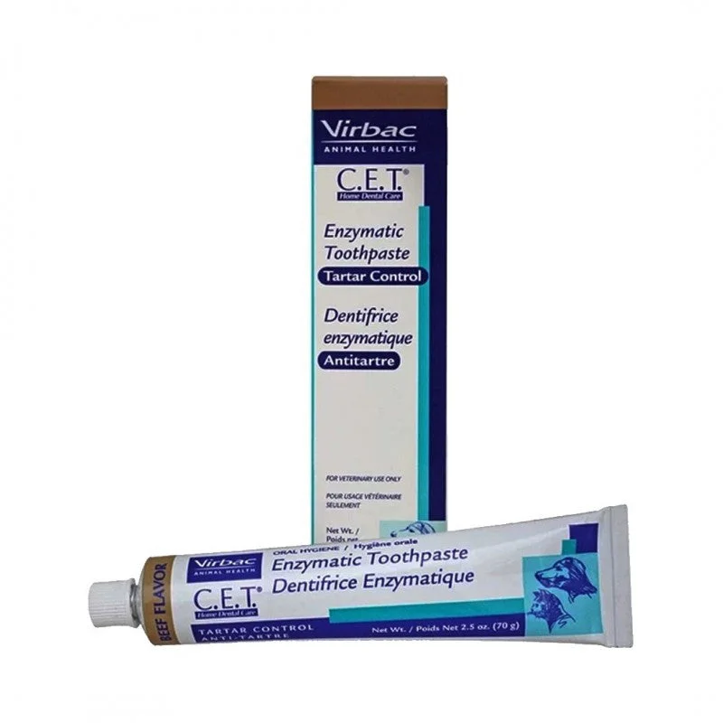 Virbac CET Enzymatic Toothpaste Beef Pet Oral Care Supplies