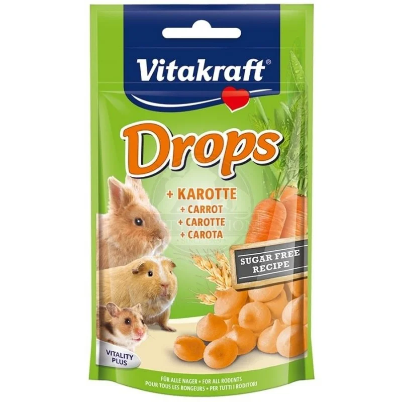 Vitakraft Drops Carrot Small Animal Treat