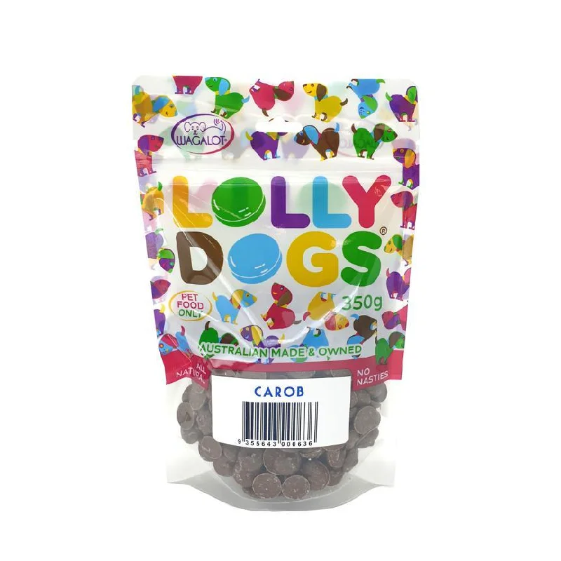 Wagalot Lolly Dogs Carob Drops Dog Treats 350g