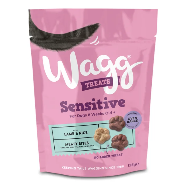 Wagg | Dog Training Treats | Sensitive Lamb & Rice Meaty Bites - 125g